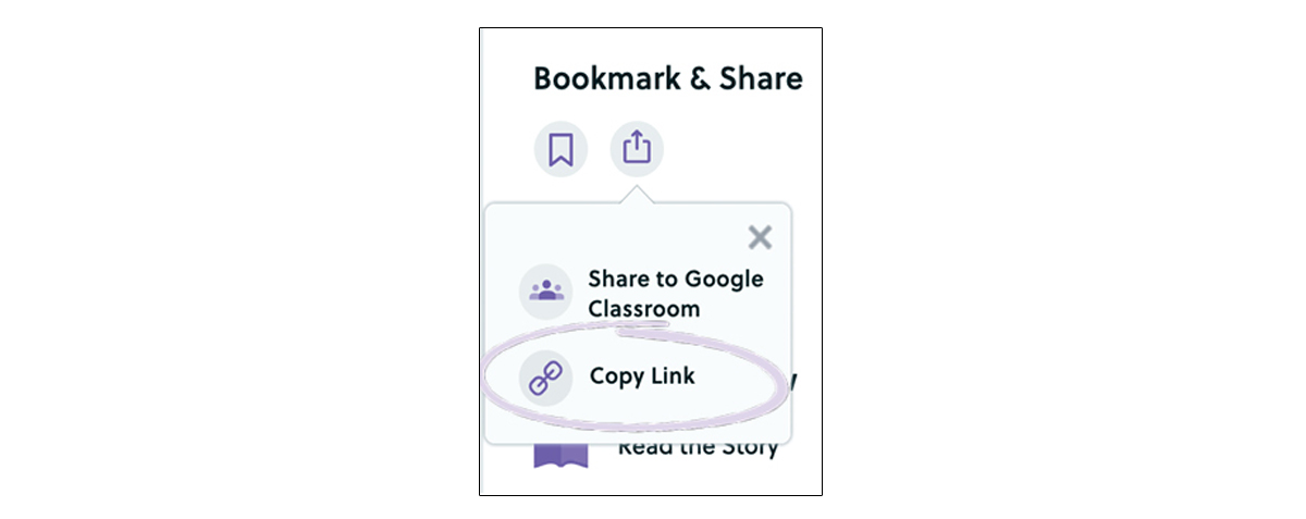 Bookmark and share toolbar