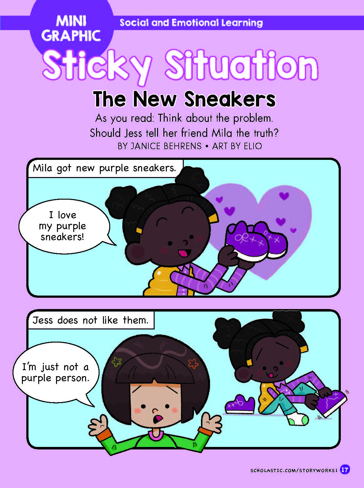  a sample page from an issue of Storyworks 1